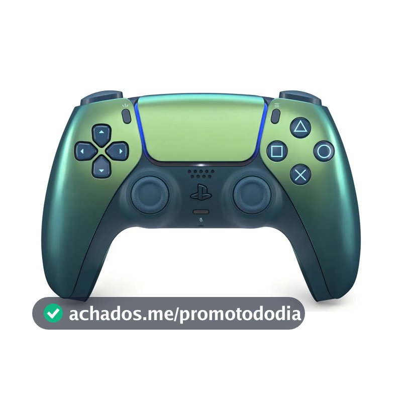Controle sem fio DualSense Chroma Teal PS5 Sony CFI-ZCT1W cor verde