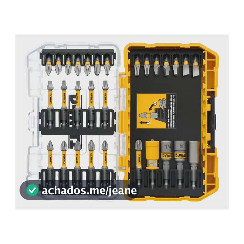 Jogo Bits Ponteira Parafusar Maxfit Ultra 30 Peças Dewalt
