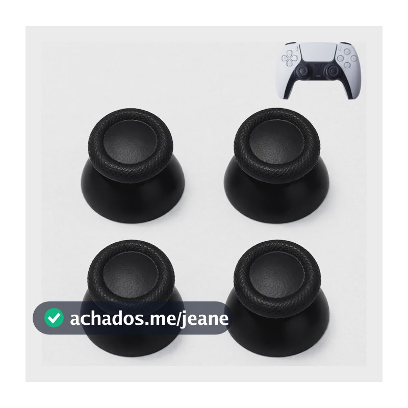 Kit 4 Botão Capa Analógico Protetora Compatível Controle Ps5