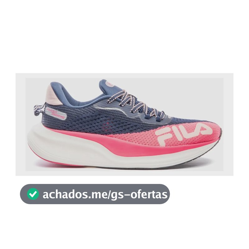 Tênis Fila Racer Speedzone Feminino Corrida E Maratona Marinho/azalea/rose Geométrico 37,0 Br