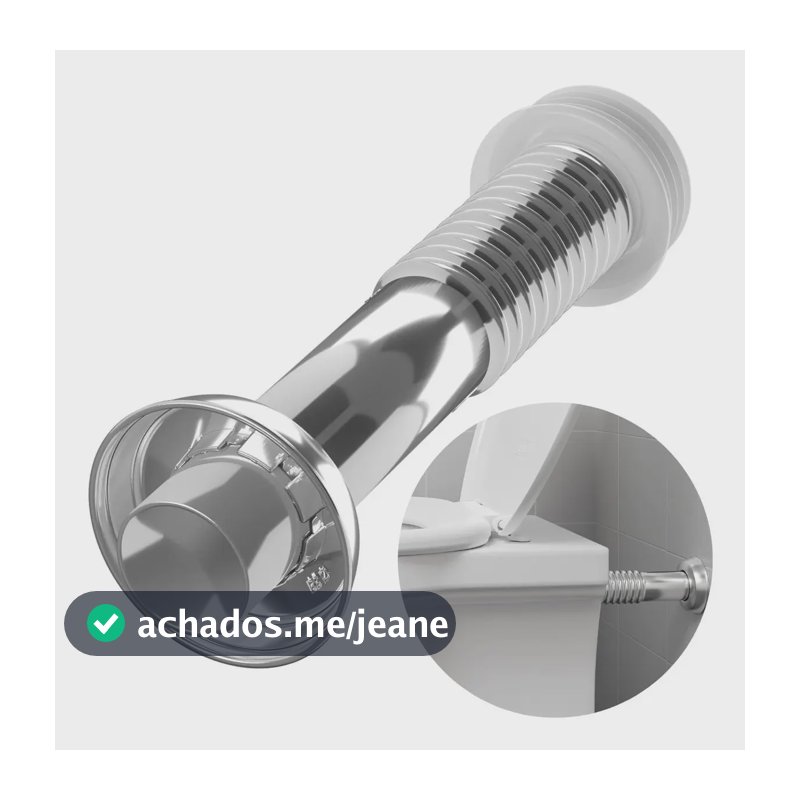Conjunto Tubo de Ligação Sanitário Tubo Para Privada Cromado 25cm