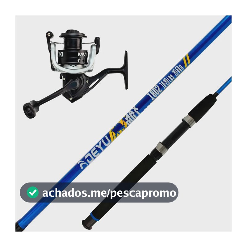 Kit Vara Molinete Max Bull 10-20 + Molinete Voxxi Mv1 4000