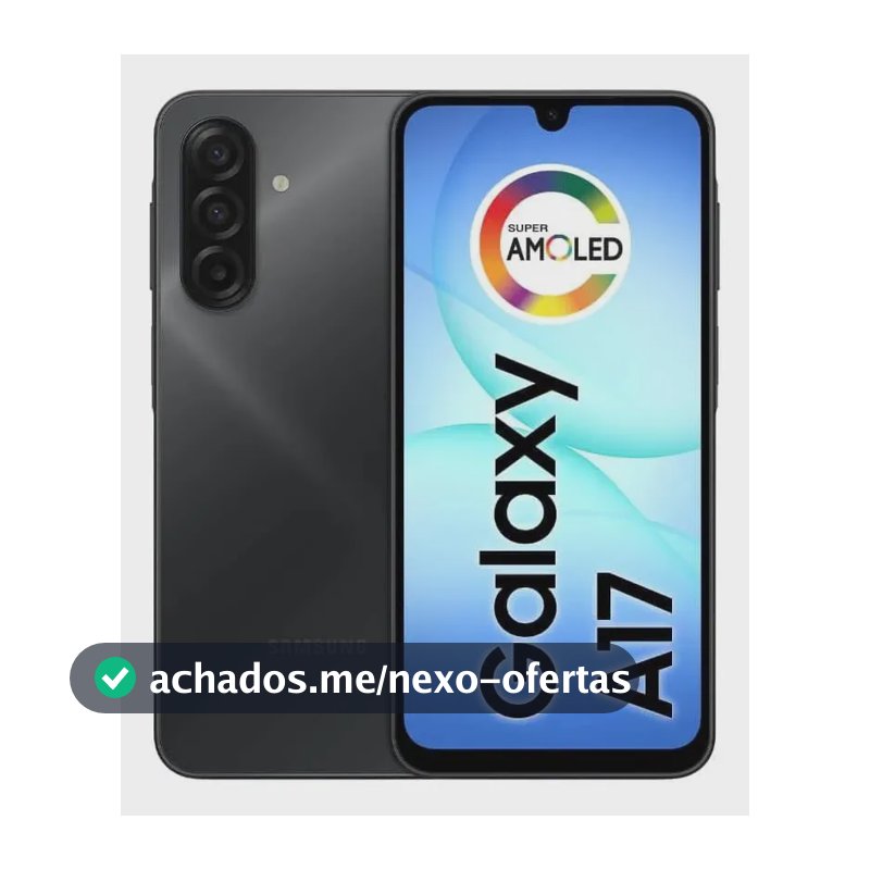 Smartphone Samsung Galaxy A17, 4G, 128GB, 4GB RAM Preto