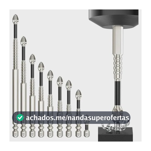 Kit 9 Pontas Bits Magnéticas K5 Ph2 Para Parafusadeira