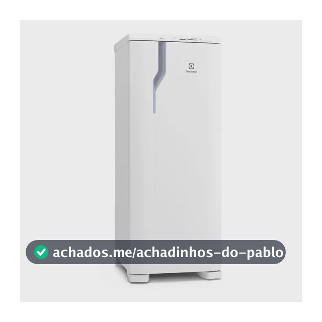 Geladeira Electrolux Cycle Defrost 240L Degelo Prático Uma Porta Branca RE31 127v