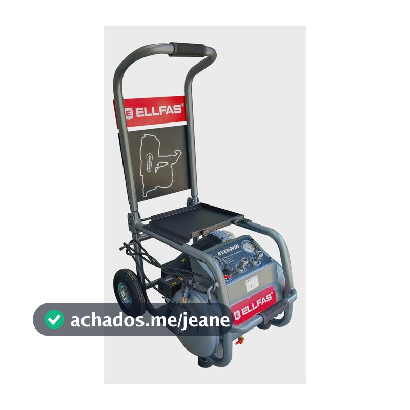 Compressor De Ar Portátil Pneumático 20l Everwin Cinza 220v 50hz Monofásica