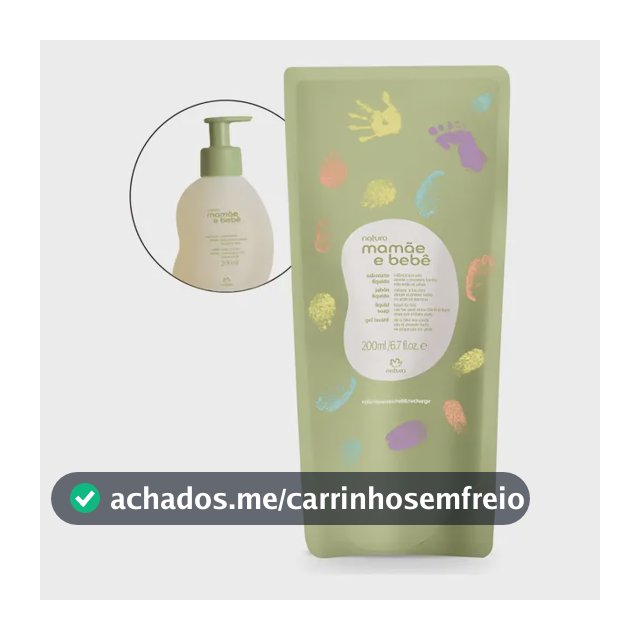Natura Mamae E Bebe Refil Shampoo 200ml