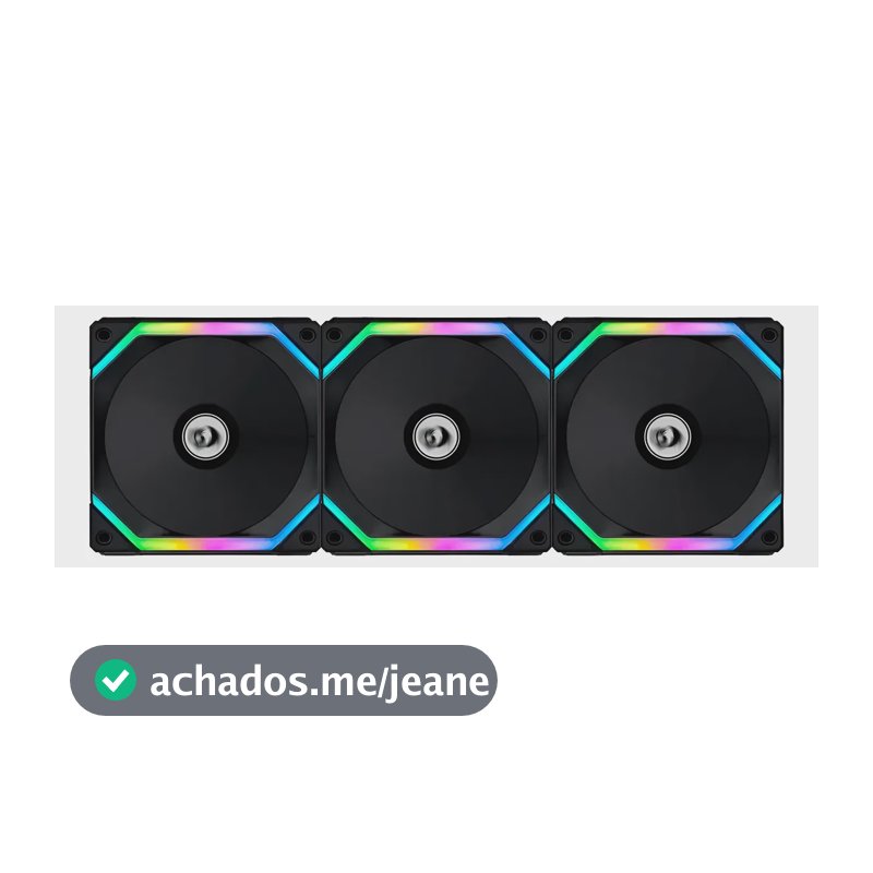 Fan Gamer Redragon By Lian Li Uni Fan Sl120 Preto Led Argb Preto