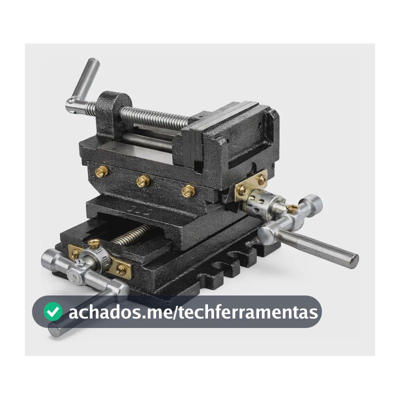 Morsa Coordenada P/ Furadeira Bancada 4 Pol 100mm Vollekz Preto