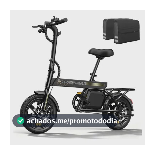 Honeywhale B20 Bicicleta Elétrica, 440w-35km-25km/h-120kg, Scooter Motor-ebike-adulto-bike-autonomia-velocidade Máxima-carga-honey Whale-fat-dobravel, 14 Aro, Freios A Disco Dianteiros E Traseiros