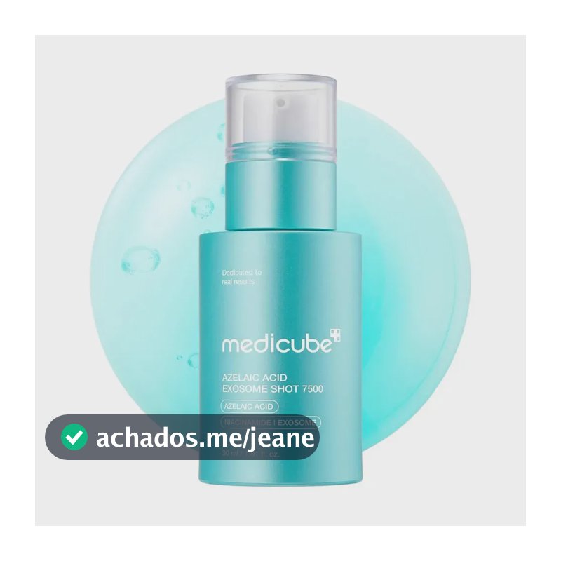Medicube Sérum Facial Azelaic Acid Exosome 7500 30ml Para Melhora Da Textura, Uniformização Do Tom E Revitalização Da Pele Skincare Coreano De Alta Performance