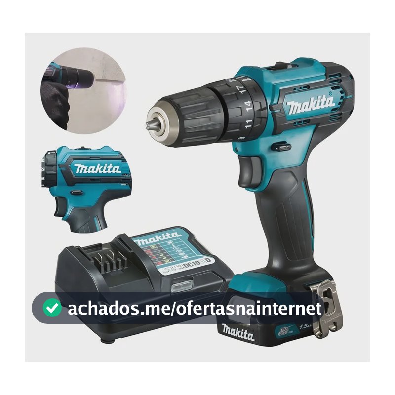 Parafusadeira E Furadeira Impacto 12v 3/8 1,5ah Makita