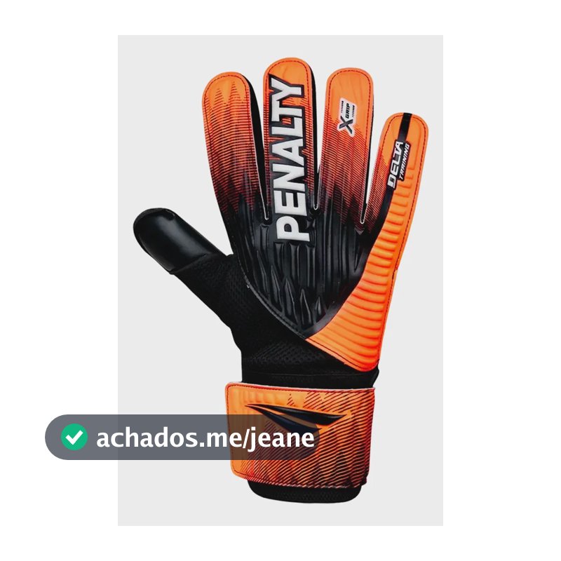 Luva De Goleiro Penalty Delta Training X-grip Xxiii Penalty Preto/laranja/branco 9