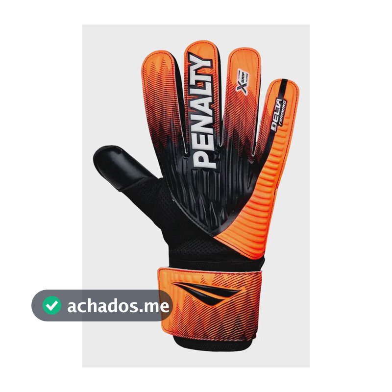 Luva De Goleiro Penalty Delta Training X-grip Xxiii Penalty Preto/laranja/branco 9