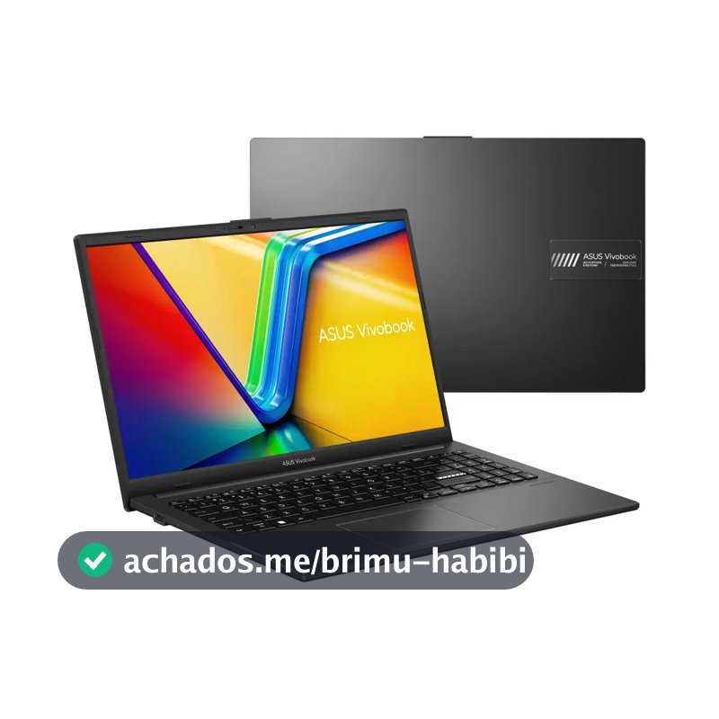 Notebook ASUS VivoBook Go 15, AMD Ryzen 5 7520U, 8GB RAM, 512GB SSD, KeepOS/Linux, Tela 15,6" FHD, Mixed Black - E1504FA-NJ732