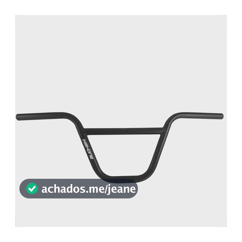 Guidão BMX Cross Freestyle 67cm High One Preto Aço Diâmetro 22.2mm