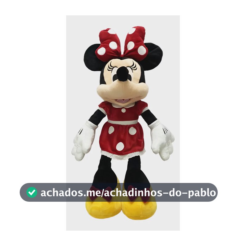 Pelúcia Disney Minnie Mouse 60 Cm - Fun Divirta-se Colorido