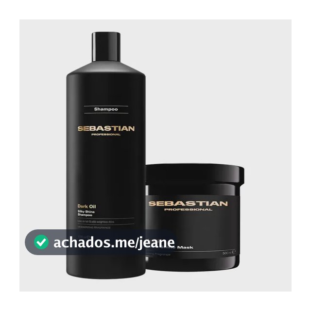 Kit Sebastian Professional Dark Oil Shampoo Máscara