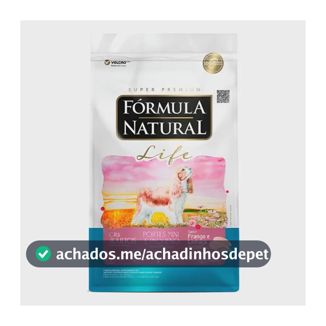 Ração Fórmula Natural Life Cães Adultos Mini Pequeno 10kg