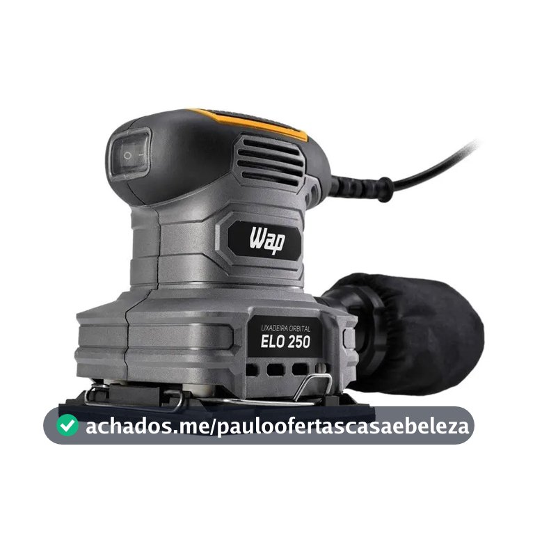 Lixadeira Orbital ELO 250 FW008918 Cinza, Amarelo e Preto Wap 127V