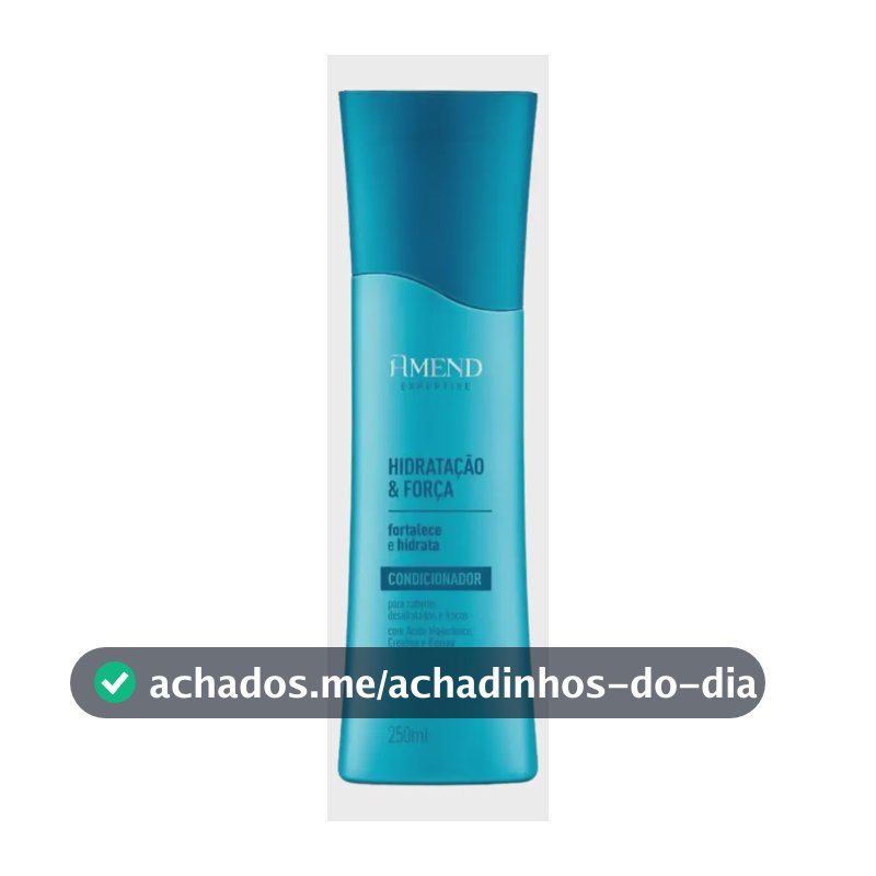 Condicionador Fortalece Hidratante Hialuronico Amend 250ml