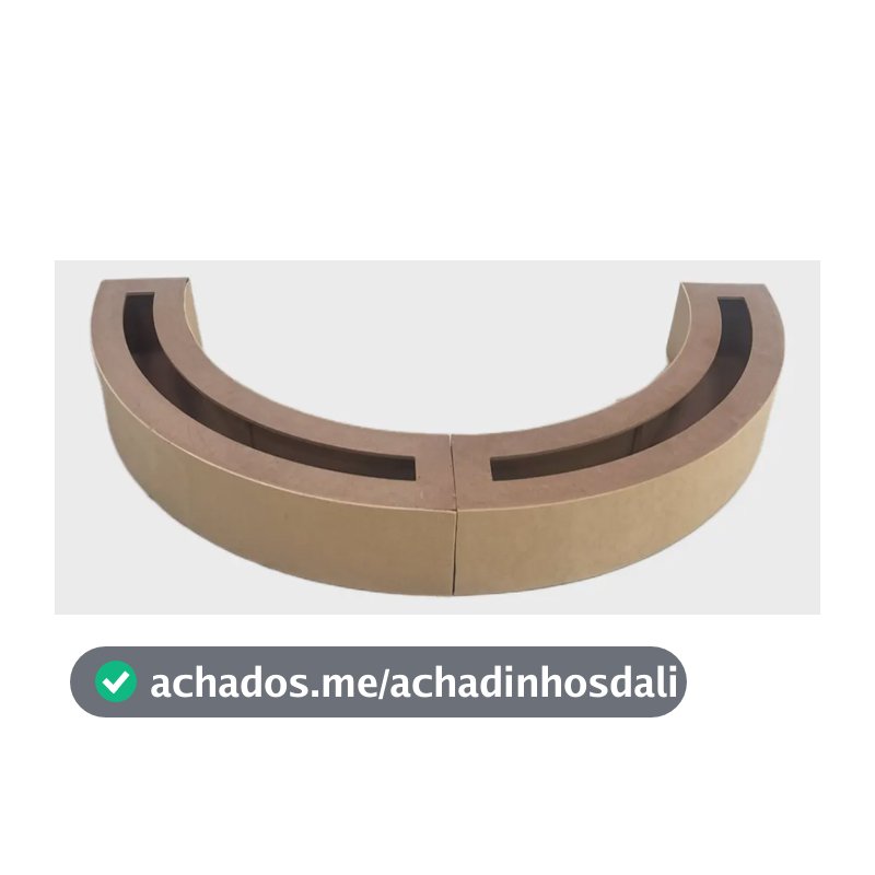 Floreira/ Canaleta Para Mesa Oval Decoração Festa Cru Sem Pintura