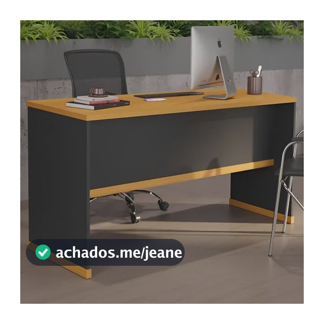 Mesa De Escritório Office Tampo Mdp 25mm Berlin - Vianossa