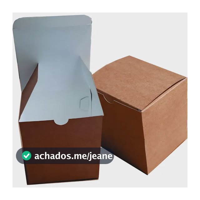Caixa Para Caneca  Porcelana 325ml Kraft Dupla Face 100 Und