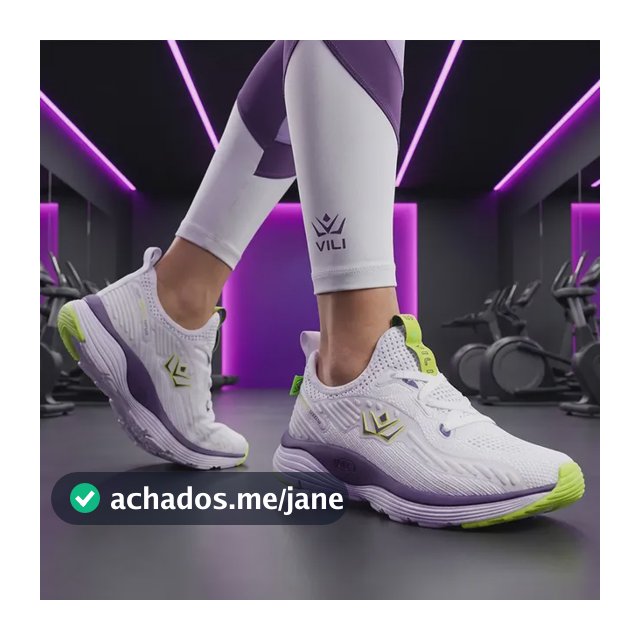 Tenis Branco Feminino Esportivo Vili Olimp Academia Treino