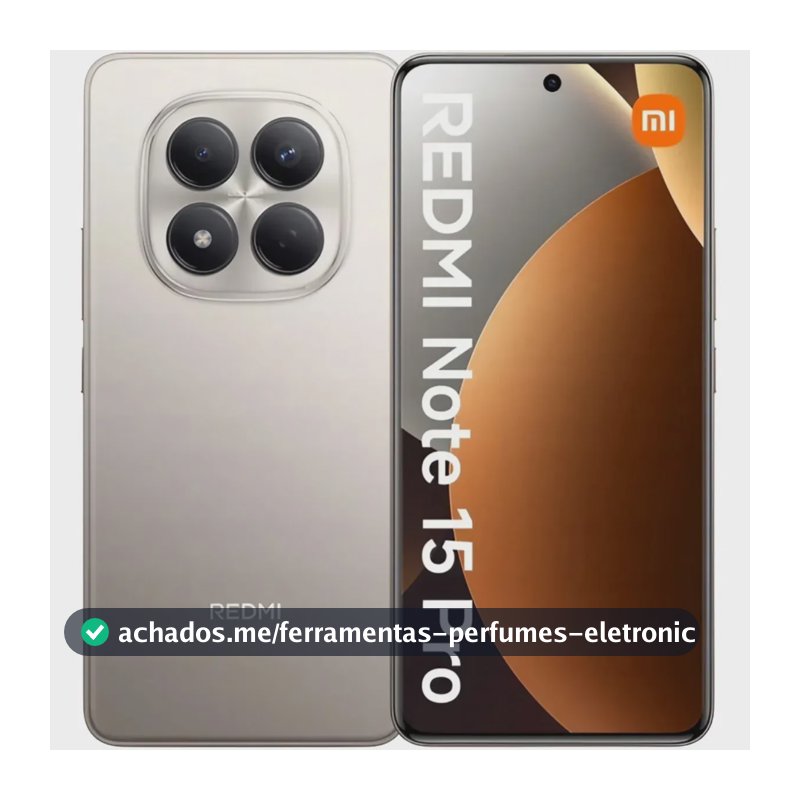 Xiaomi Redmi Note 15 Pro 8 GB de RAM 256 GB Rom 4G Lte 200 mpx Cinza Titânio