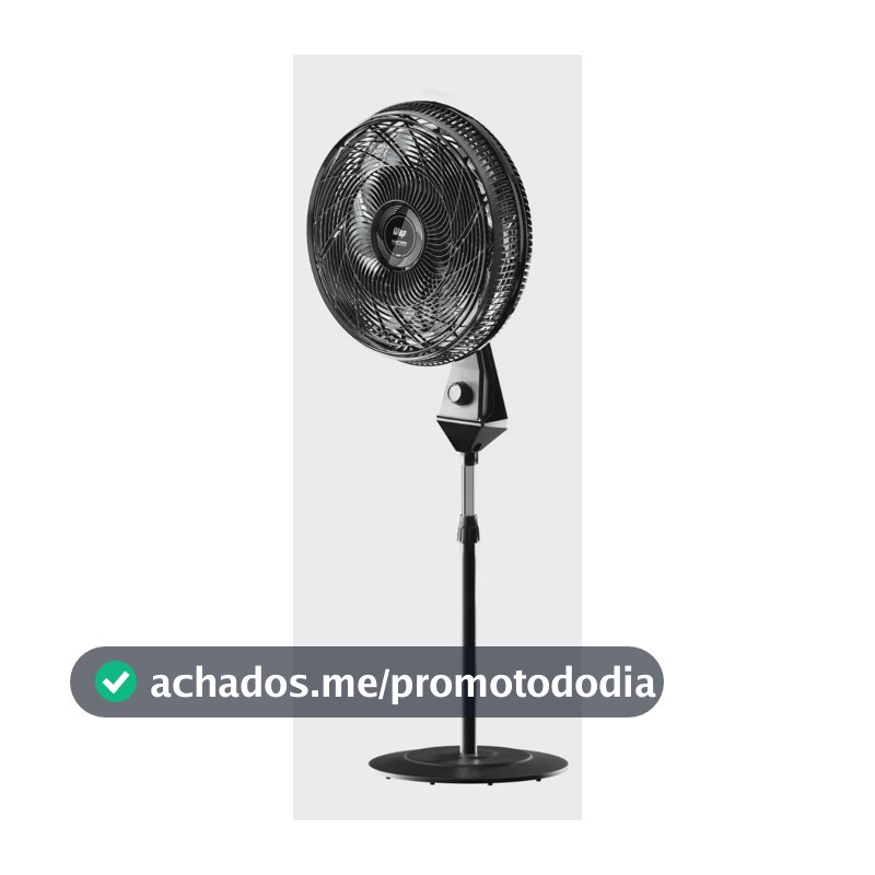 Wap Ventiladores Flow Turbo Coluna De pé - 50 cm - 60 - Preto Cinza - Plástico - 8