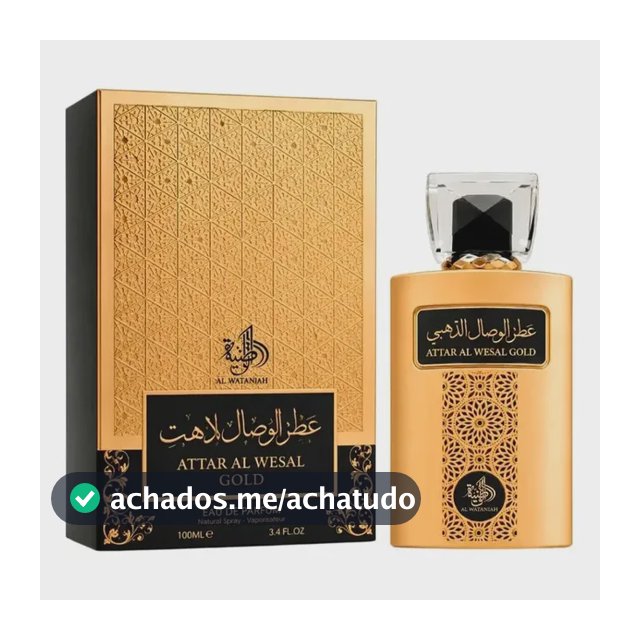 Perfume Árabe Attar Al Wesal Gold Edp Masculino 100ml Com Nf
