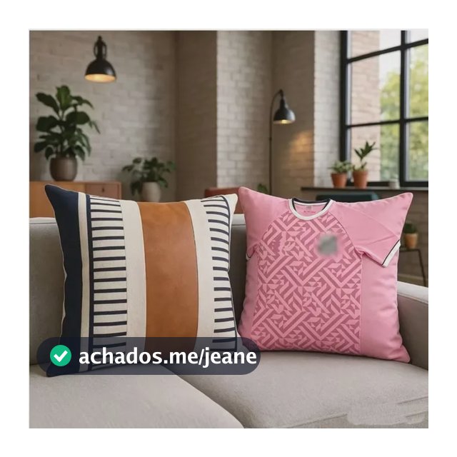 Par Capas De Almofada Linho Xadrez 45x45 Farm House Premium