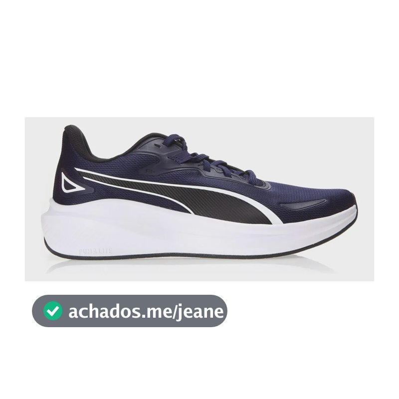 Tênis Masculino Skyrocket Lite Puma Puma Navy-puma Black-puma White Liso 40 Br