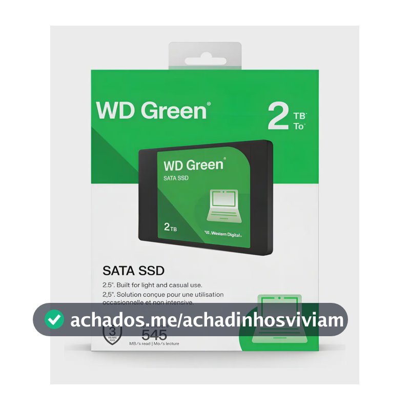 Ssd Wd Green 2.5 2tb Sata Iii 545 Mb/s - Wds200t5g0a