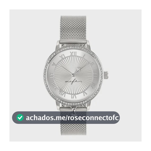 Relógio Life Feminino Aço Prateado Prateado