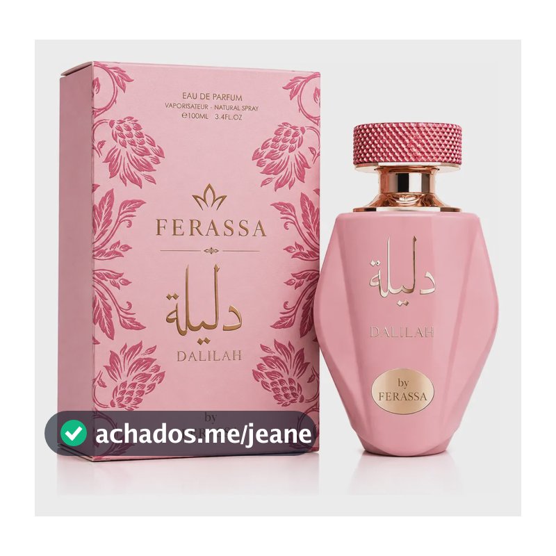 Perfume Dalilah Ferassa Luxo Feminino Importado 100ml Novo