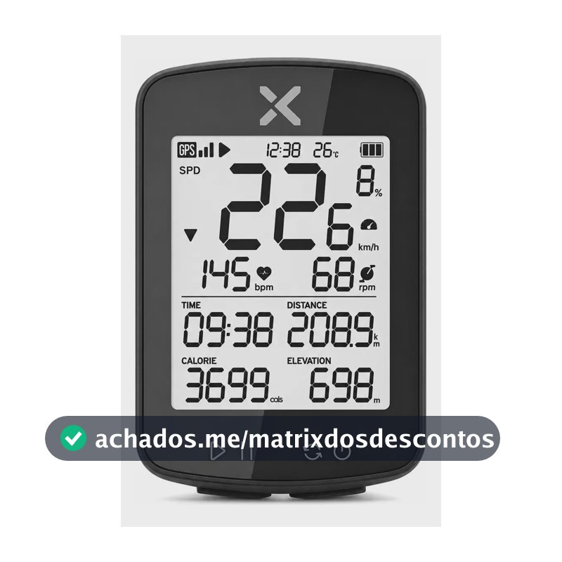 GPS XOSS G2+ Ciclocomputador Bike Bluetooth ANT+ Compatível Strava