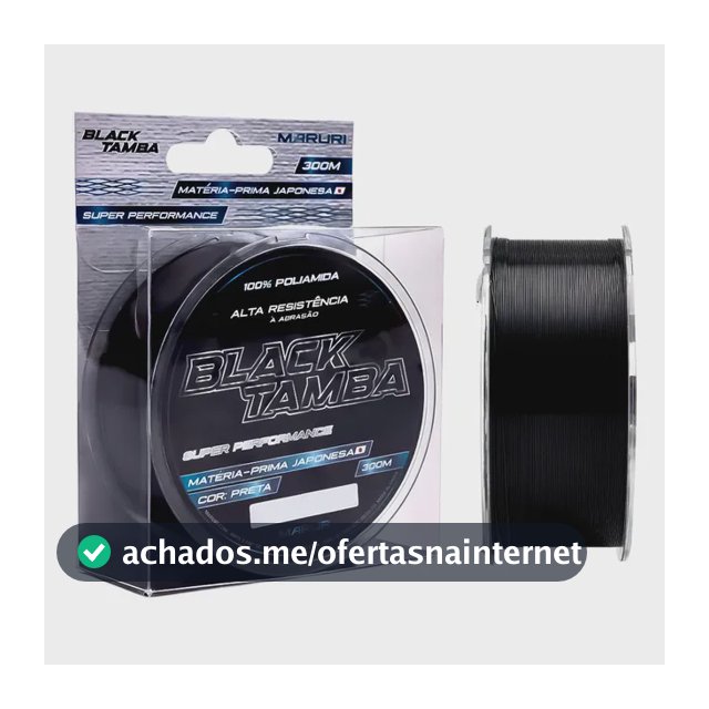 Linha Monofilamento Black Tamba 4.0 300m - Maruri 0,33mm