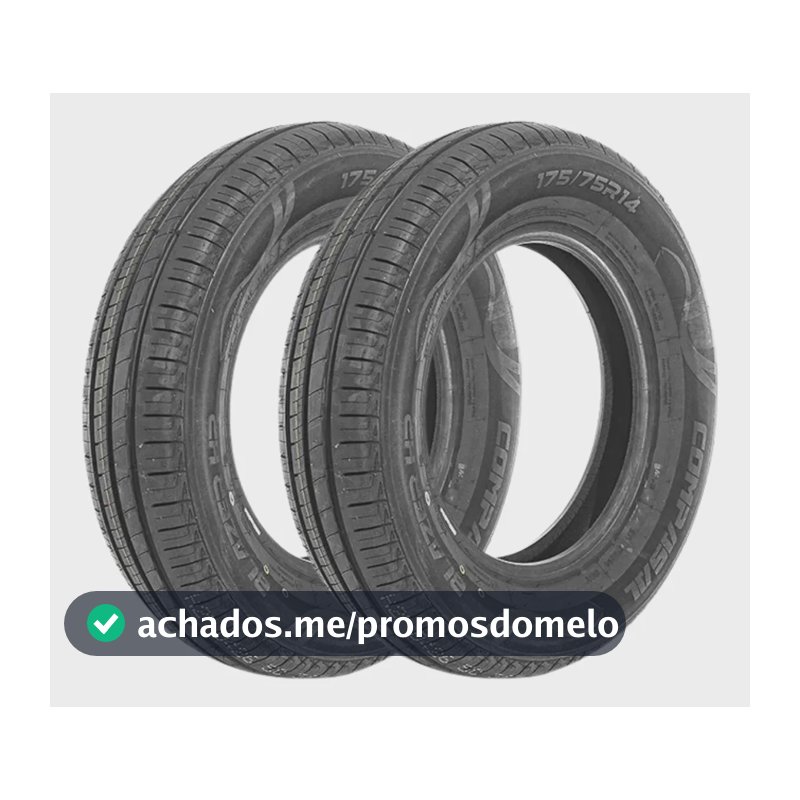 Kit 2 Pneus 175/75 R14 Compasal Blazer Hp 86t T