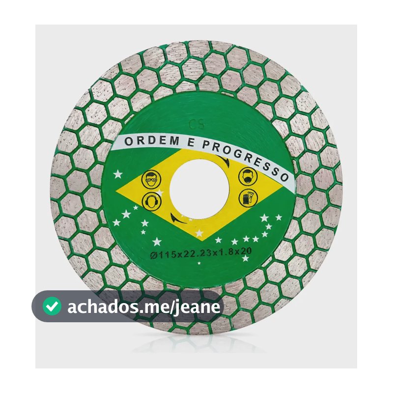 Disco Corte Diamantado 45 Chanfro Mármore Porcelanato 115mm