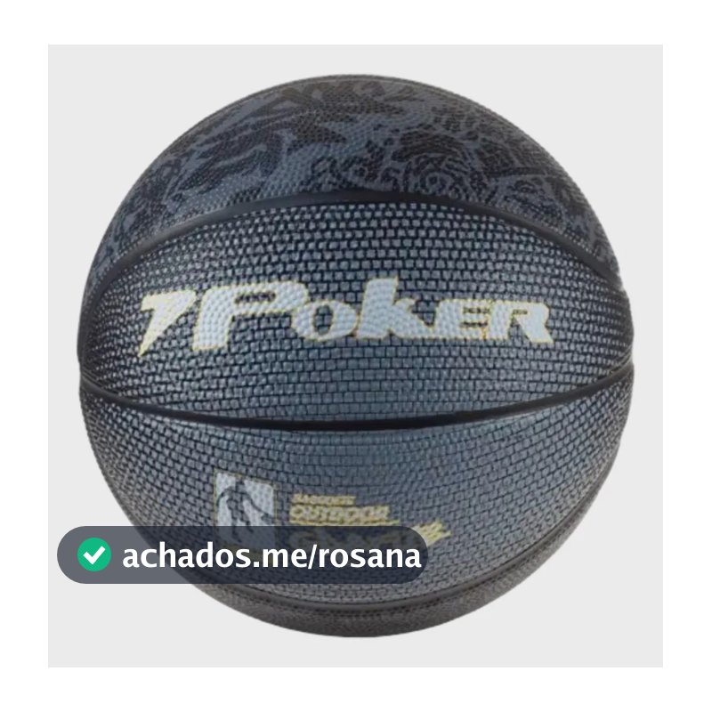 Bola De Basquete Poker Outdoor Grafite N°7 Cor Preto/chumbo