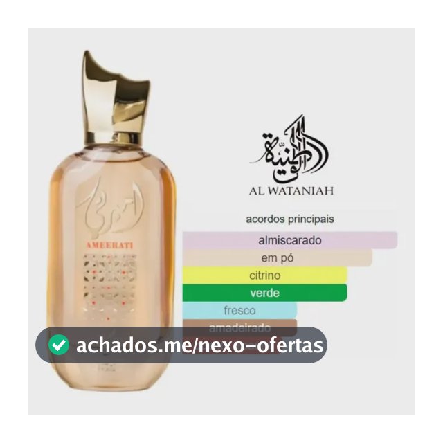 Al Wataniah Ameerati Original Edp Para Feminino
