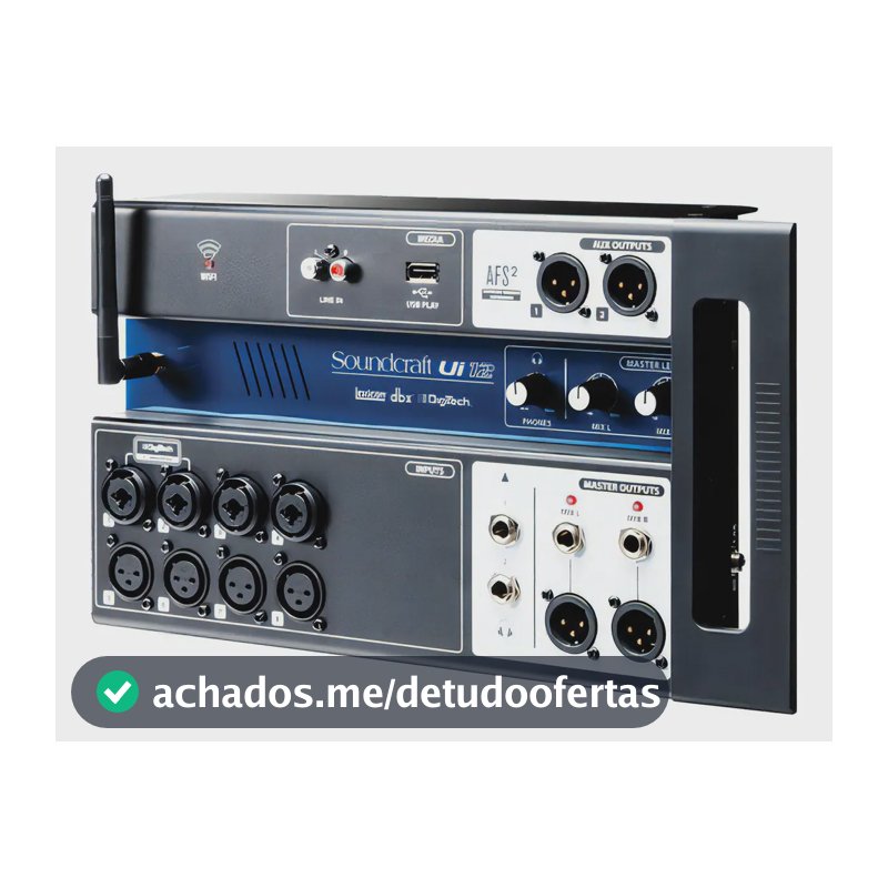 Mesa De Som Digital Soundcraft Ui12 Com Wi-fi