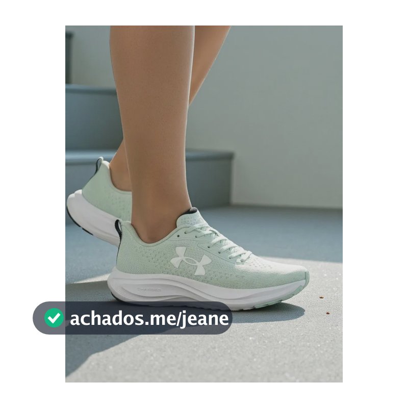 Tênis Feminino Under Armour Charged Sunny Treino Conforto Sunny-atlasgreen/white 34
