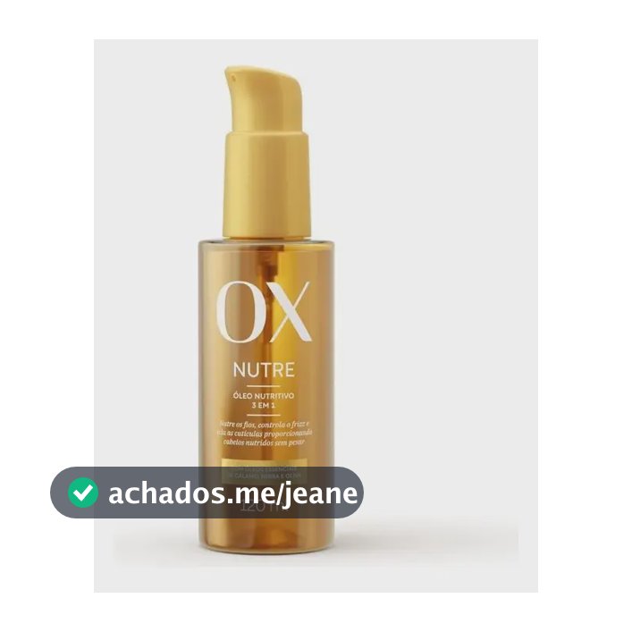 Óleo Nutritivo 3 Em 1 Ox Nutre 120ml