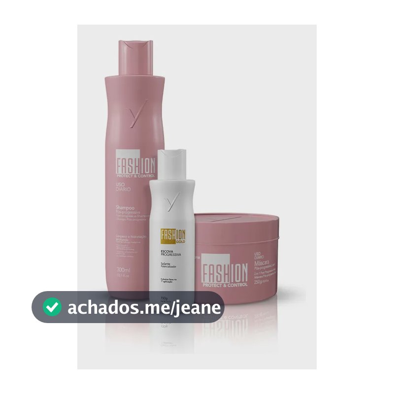 Kit Escova Progressiva Fashion Gold 150g