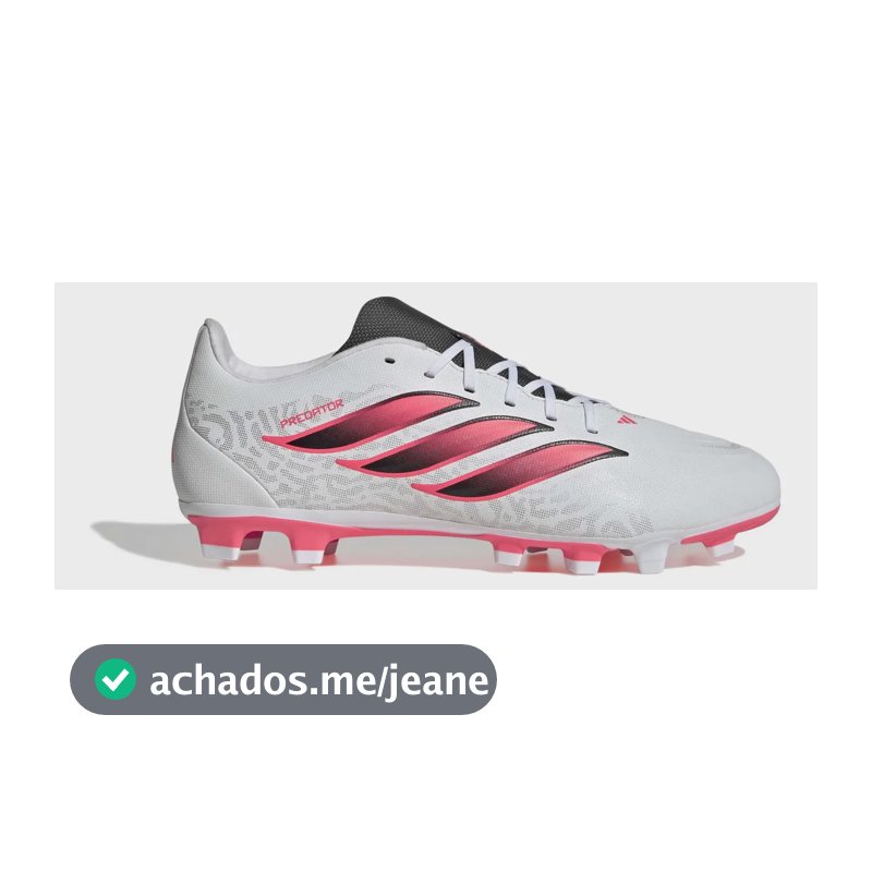 Chuteira De Campo Masculino Predator Club adidas Branco 39 Br