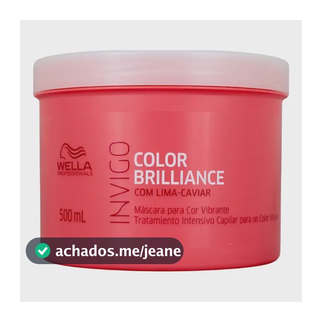 Máscara Capilar Invigo Color Brilliance 500ml Wella Professionals