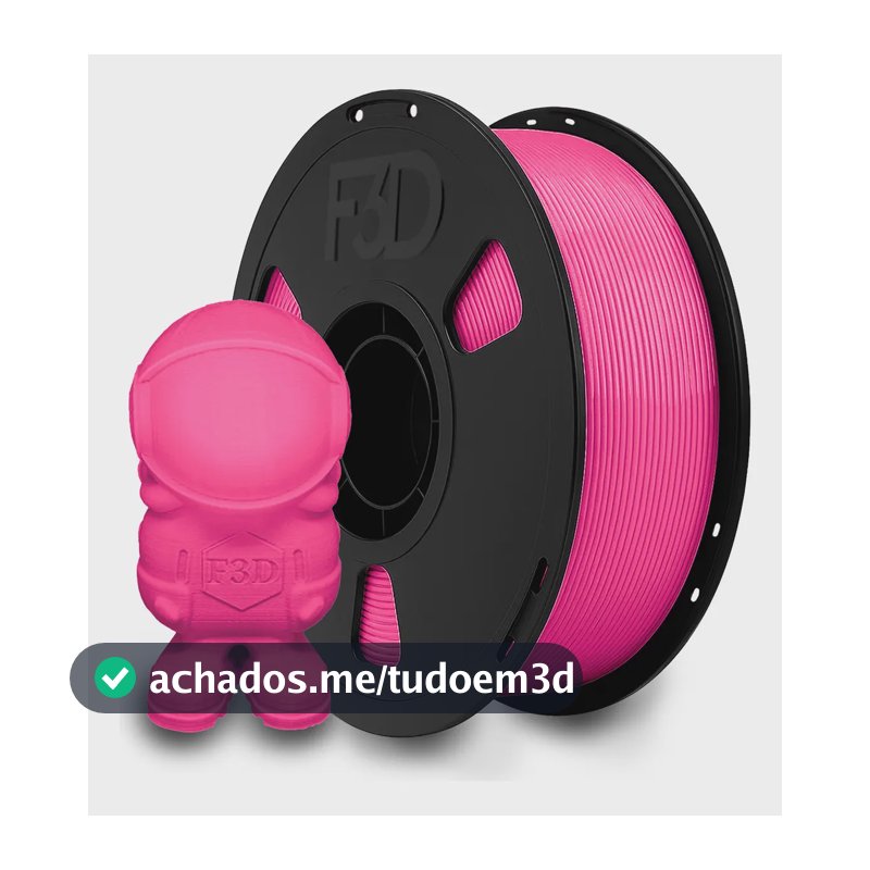 F3D Filamento Pla Premium 1,75mm 1kg Cor Rosa